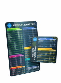 Air Fryer Magnetic Cheat Sheet Set, Air Fryer Accessories Cook Times, Airfryer Accessory Magnet Sheet Quick Reference Guide for Cooking and Frying