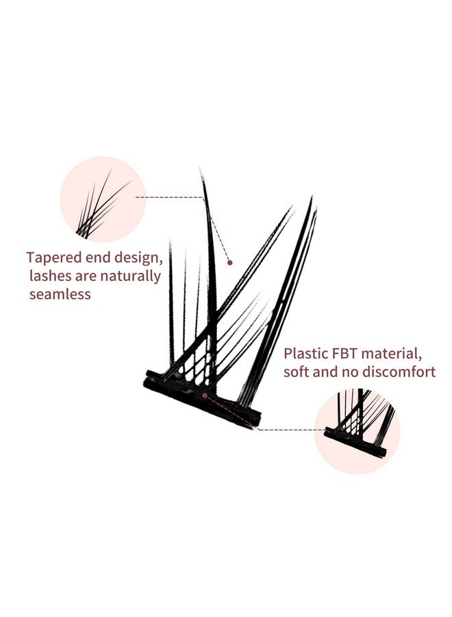 MLEN DIARY Individual Lashes Cluster Eyelash Extensions Long Volume False Lashes Wisps Lashes 0.07Mm Soft Diy False Eyelashes Extension Premade Fans No Glue - Image 2