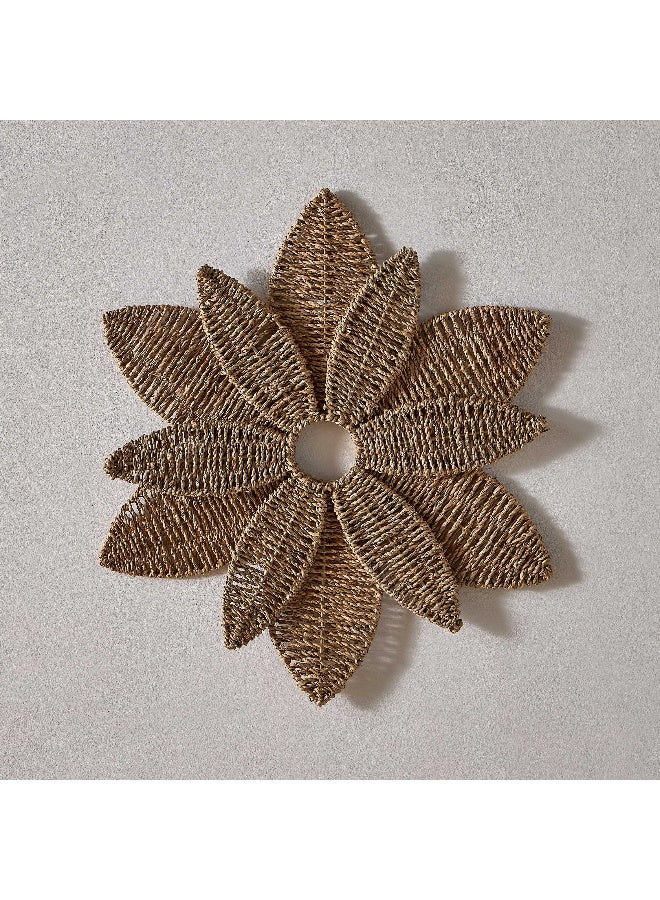 Home Box Belmonte Seagrass Flower Wall Decor 60 cm - Image 2