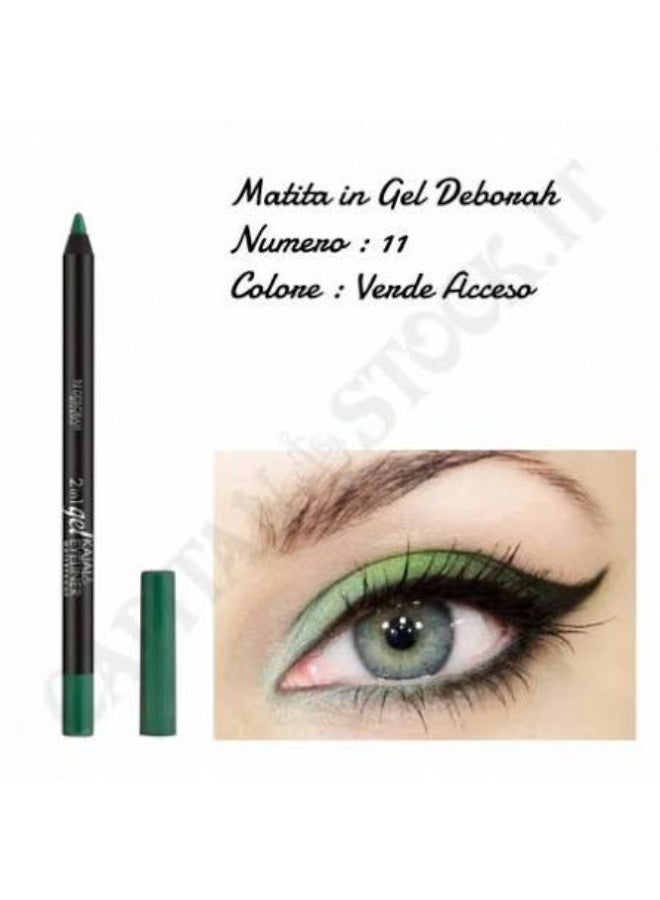 DEBORAH D 2 IN 1 GEL KAJAL & EYE LINER PENCIL W.P 11 - Image 2