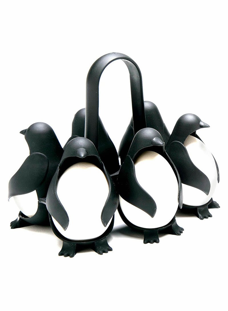 Zikra Penguin-Shaped Boiled Egg Cooker, 3-in-1 Cook, Store and Serve Egg Holder for Making Soft or Hard Boiled Eggs - Image 1