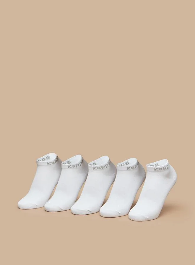 Kappa Solid Ankle Length Sports Socks - Set of 5