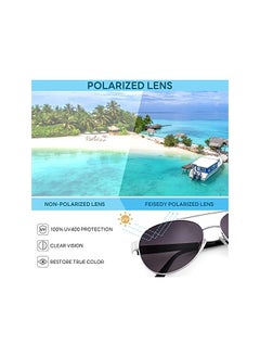 FEISEDY Classic Sunglasses for Women Pilot Polarized Sunglasses Men UV400 Protection for Driving Fishing Golf B4109  - Image 2
