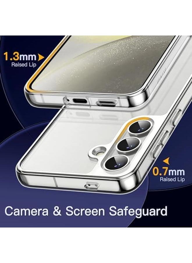 Case For Samsung Galaxy S24 Plus S24 Plus 5G Non Yellowing Shockproof Bumper Protective Phone Cover Anti Scratch Hard Pc Back Clear