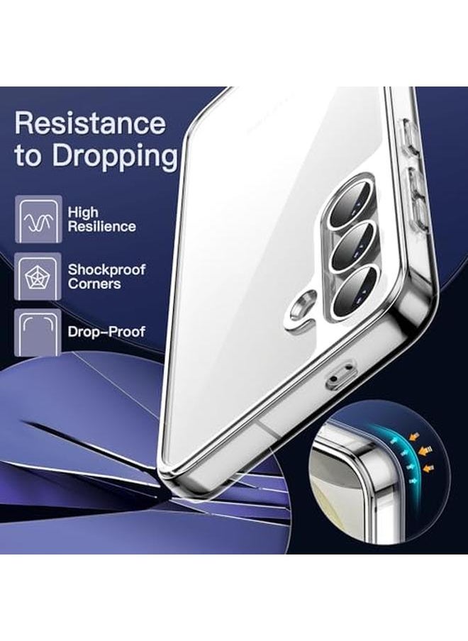 Case For Samsung Galaxy S24 Plus S24 Plus 5G Non Yellowing Shockproof Bumper Protective Phone Cover Anti Scratch Hard Pc Back Clear