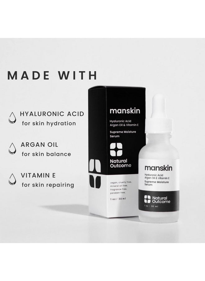 natural outcome Natural Outcome Man Skin Supreme Moisture Serum Mens Serum I Mens Anti-Aging Day & Night Facial Serum I Advanced Moisture Serum with Hyaluronic Acid, Argan Oil & Vitamin E  - Image 5