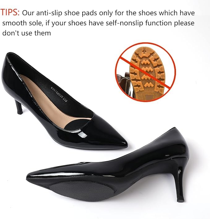 Ashoesert 6 Pairs Heel Pads for Women - Non-Slip & Pain-Relief, Breathable Heel Grips & Cushioned Inserts for Loose Shoes/High Heels/Boots, Fits Most Footwear - Image 3