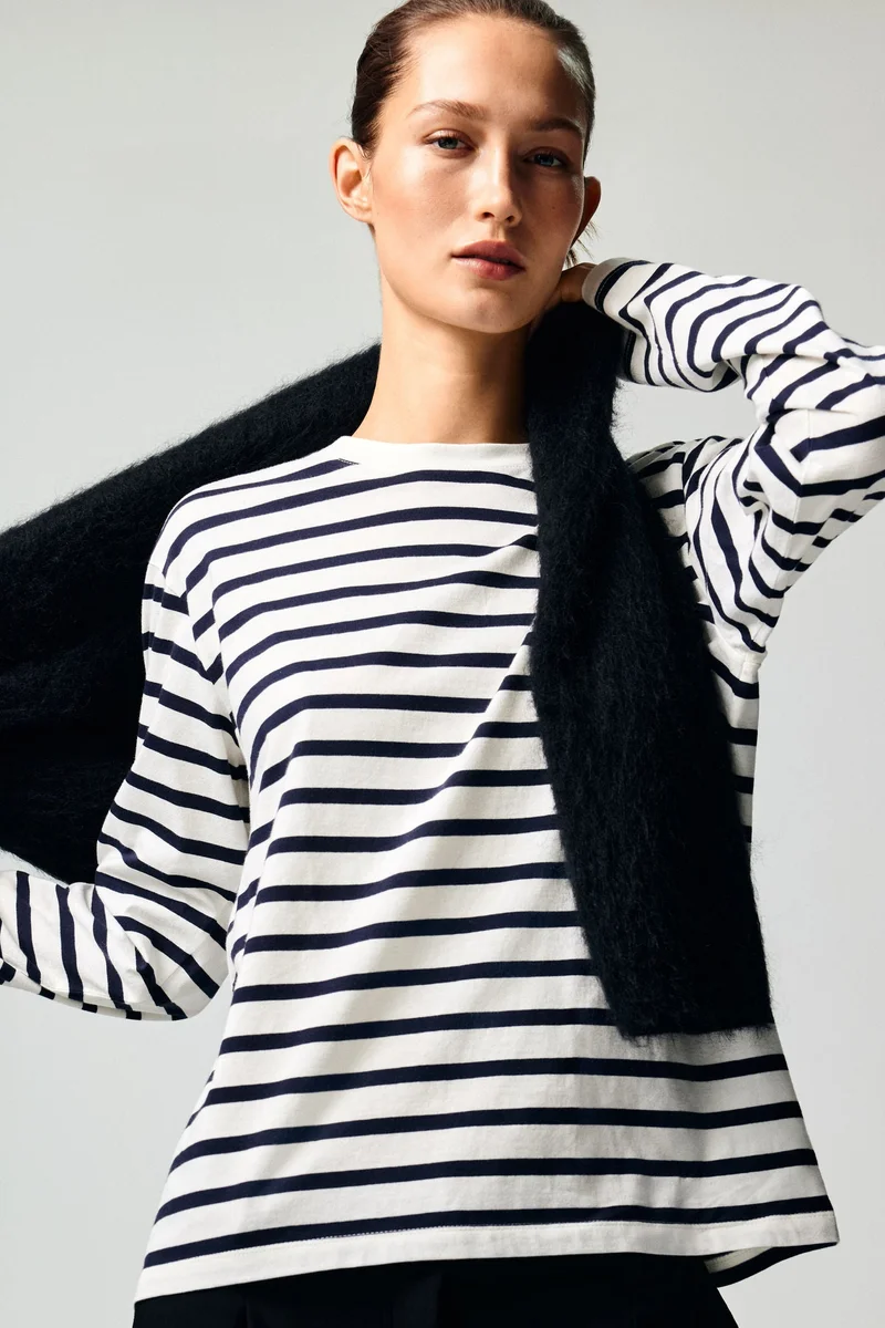 H&M Long-sleeved cotton top