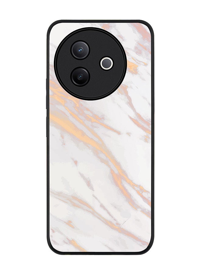 Stylizedd For Vivo Y39 5G / vivo Y300i 5G Case,Slim fit Camera Protection, Shockproof Thin Phone cover  - Marble Print Gold Grey - Image 1