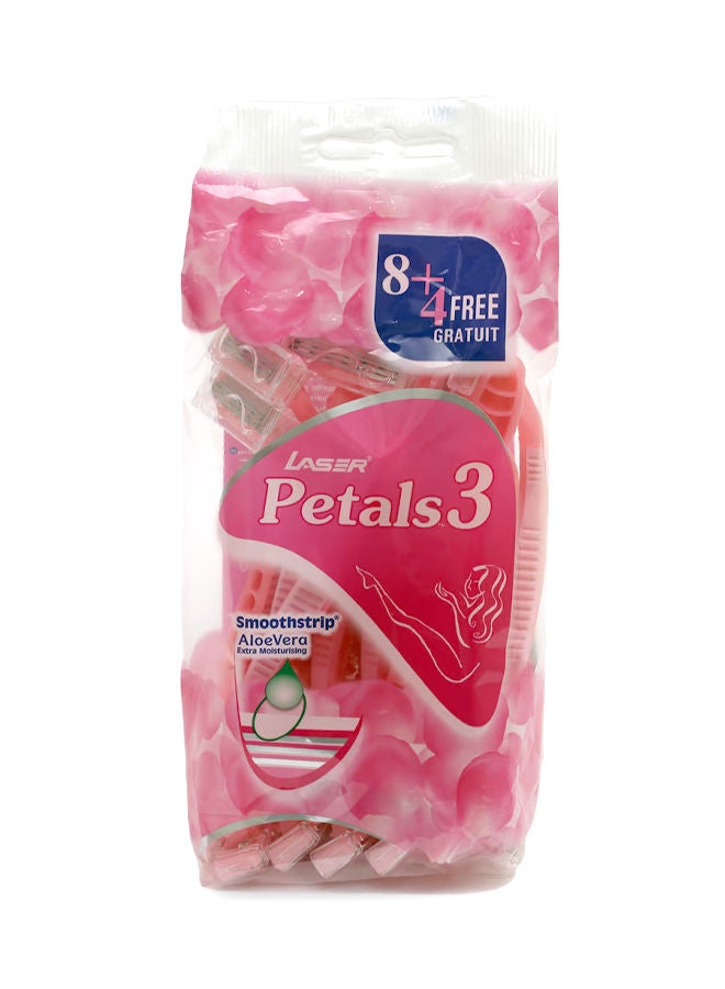 LASER شفرة حلاقة بتلات 3 ثلاثية الشفرة للنساء، 12 شفرة - Image 3