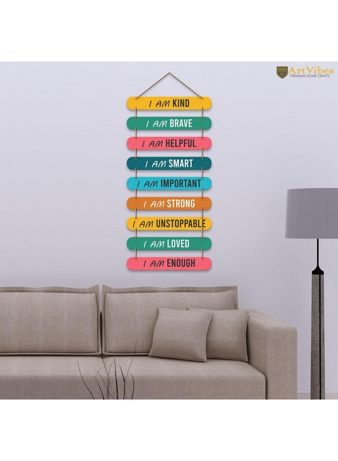 Artvibes Self Motivation Quotes Mdf Wooden Wall Hanging for Home Livingroom Art Items | Home Decor Items | Gifts | Wall Art For Hall | Modern Wall Decoration Accessories for Decoration (WH_9305N) - Image 2