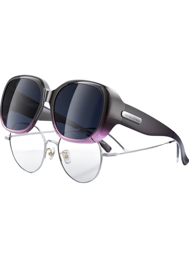 One&One Polarized Prescription Sunglasses Clip-On For Women Men Driving Anti-Glare Sunshade Glasses Clip-On - Image 2