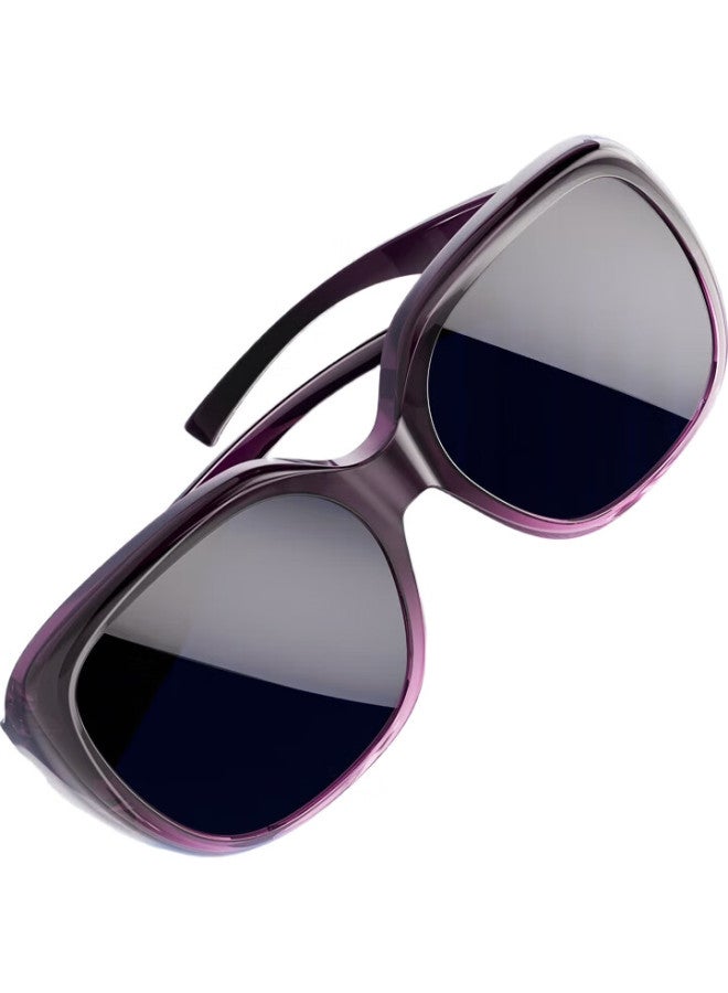 One&One Polarized Prescription Sunglasses Clip-On For Women Men Driving Anti-Glare Sunshade Glasses Clip-On - Image 1