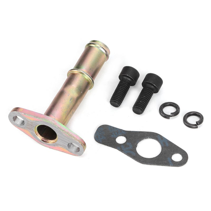 Turbo Oil Drain Return Pipe 10AN Lightweight Aluminum Alloy Flange - High Quality Practical Replacement - Durable Oil Drain Flange Pipe for Garrett GT25 GT35 Ball Bearing Turbos - Image 2
