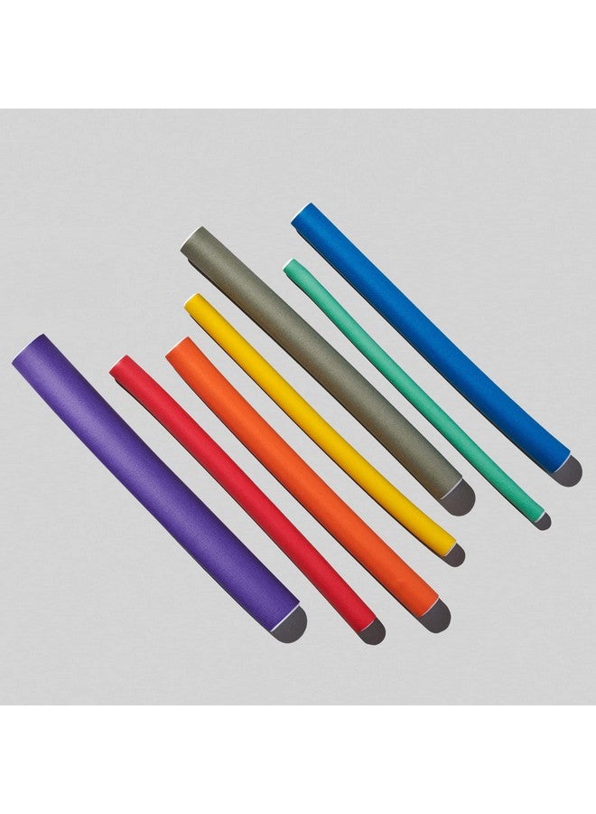 Diane Twistflex Rods Pack Of 42 Assorted Hair Rollers For Women And Girls Reusable Zip Pouch For Storage Small Medium Large Purple Gray Orange Blue Red Yellow Green Dtv1 - Image 3