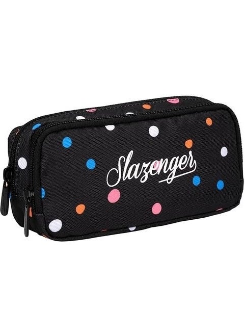 Slazenger Me 24438 Two Compartment Quen Black Bubble Colorful Polka Dot Black Alem Bag 
