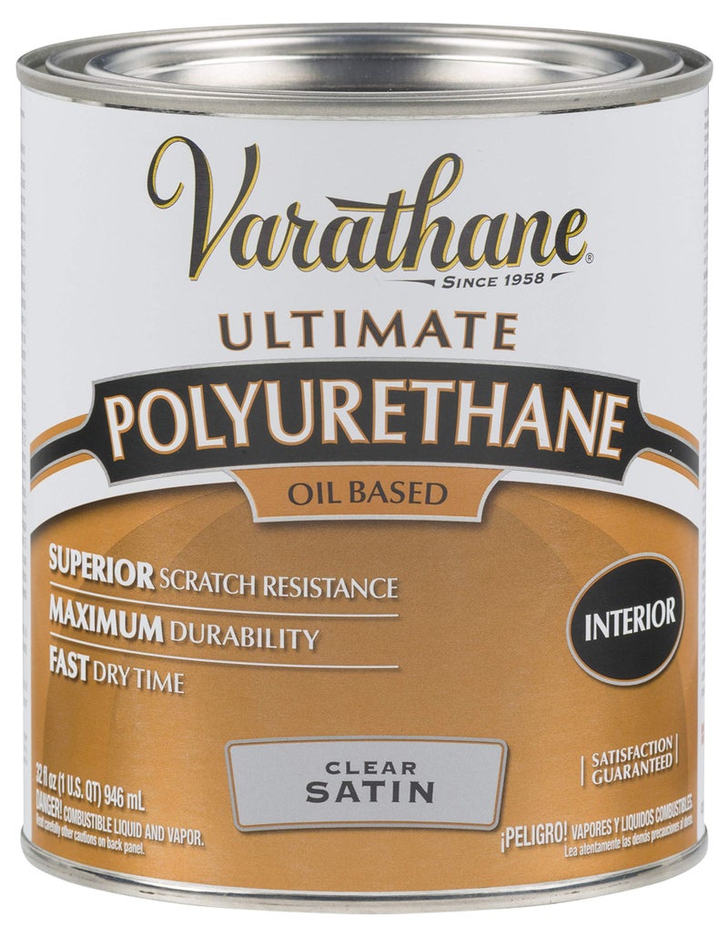 Varathane Oil-Based Ultimate Polyurethane, Quart, Satin Finish - Image 1