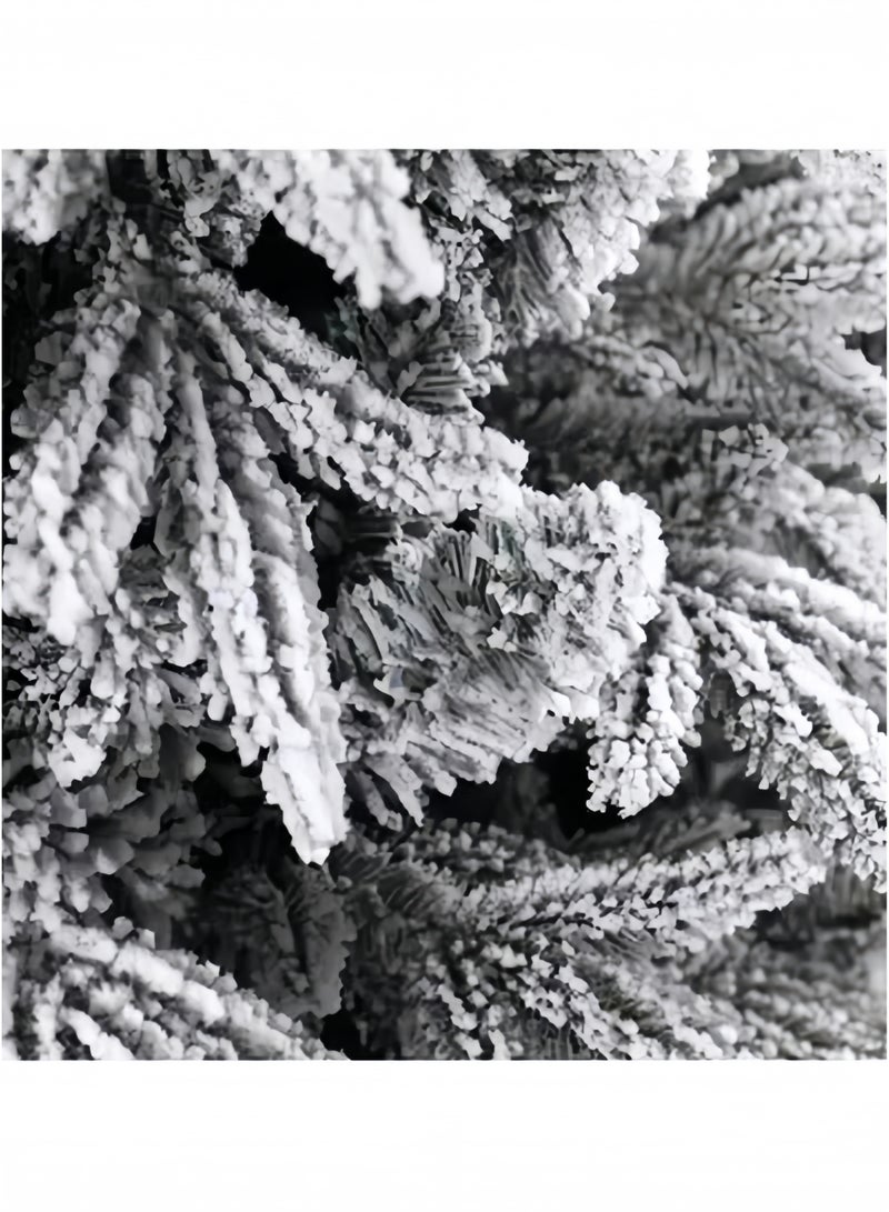 GGEROU Christmas Tree Thick Falling Snow Christmas Tree White Flocking 4FT Xmas Tree PE PVC Material Christmas Tree with 260 Branch Tips and Metal Foldable Stand - Image 3