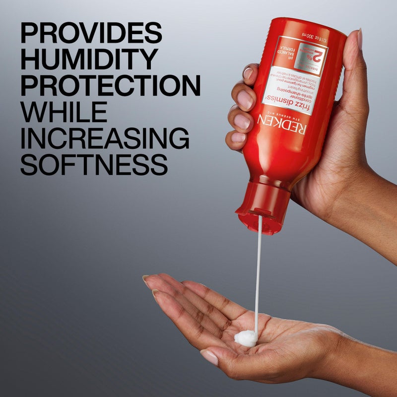 Redken Frizz Dismiss Conditioner | Weightless Frizz Control | Anti Frizz for Smoother Hair | Sulfate Free | 33.8 fl. Oz - Image 5