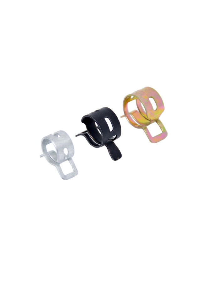 Generic - Japanese-style Hand Pinch Spring Clamp Hose Special Manganese Steel Clamp Pipe Clamp Pipe Clamp Automobile Oil Pipe Elastic Buckle Pipe Clamp-Specification:Black Dacromet 20mm - Image 1