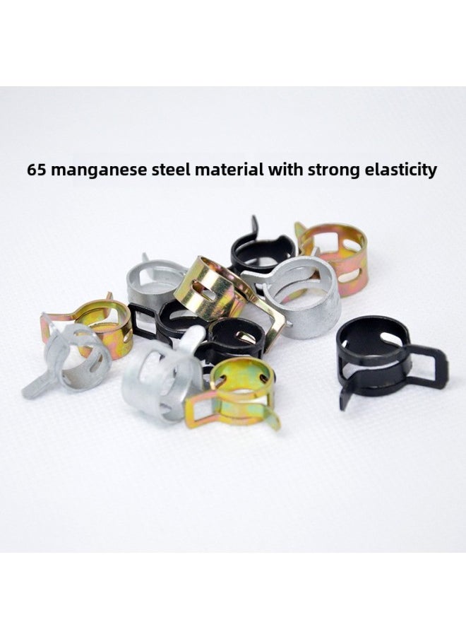 Generic - Japanese-style Hand Pinch Spring Clamp Hose Special Manganese Steel Clamp Pipe Clamp Pipe Clamp Automobile Oil Pipe Elastic Buckle Pipe Clamp-Specification:Black Dacromet 20mm - Image 1