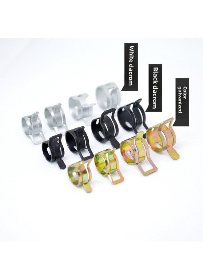 Generic - Japanese-style Hand Pinch Spring Clamp Hose Special Manganese Steel Clamp Pipe Clamp Pipe Clamp Automobile Oil Pipe Elastic Buckle Pipe Clamp-Specification:Black Dacromet 20mm - Image 1