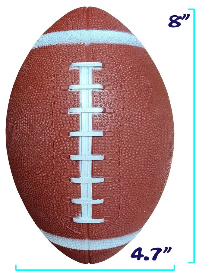 AppleRound 3-Pack 8-Inch Waterproof Footballs for Pool Beach Backyard - Ideal for Water & Land Play - Inflatable Toy Balls with Pump - Outdoor Fun, Pee-Wee Junior Size for Kids & Teens (Multicolor) - Image 3