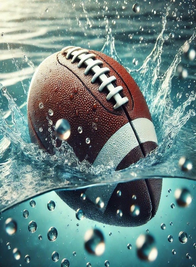 AppleRound 3-Pack 8-Inch Waterproof Footballs for Pool Beach Backyard - Ideal for Water & Land Play - Inflatable Toy Balls with Pump - Outdoor Fun, Pee-Wee Junior Size for Kids & Teens (Multicolor) - Image 4