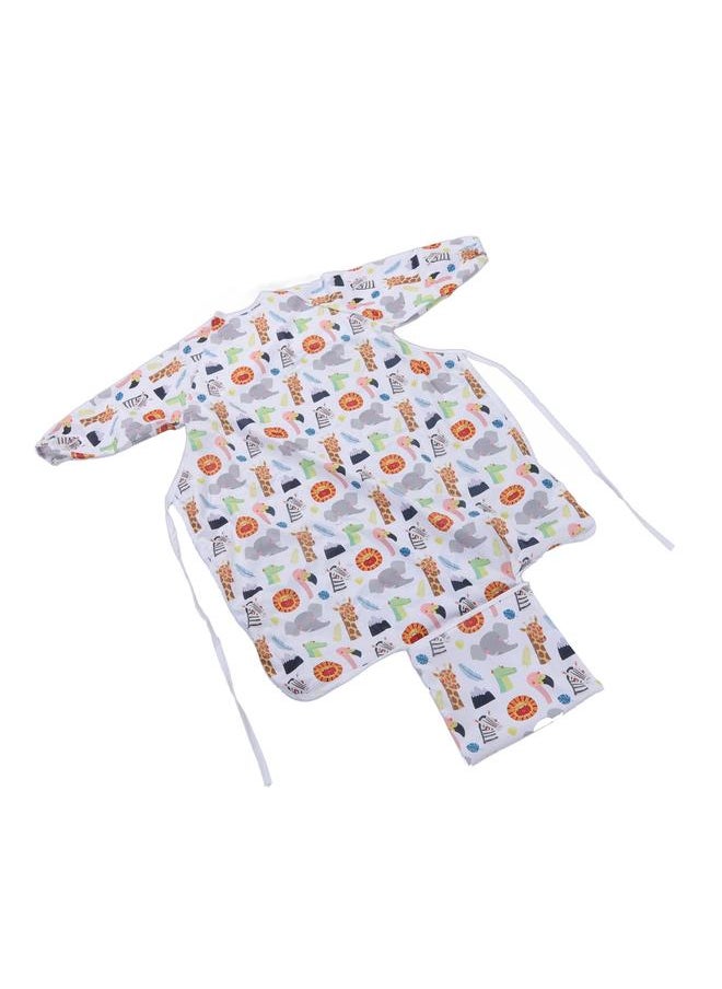 Thoraya - Coverall Baby Feeding Bib Integrated Waterproof Anti Fouling Long Sleeve Bib Easy Maintenance Full Coverage Bib for Eating SMT601 EF270 - Image 1