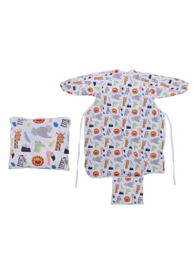 Thoraya - Coverall Baby Feeding Bib Integrated Waterproof Anti Fouling Long Sleeve Bib Easy Maintenance Full Coverage Bib for Eating SMT601 EF270 - Image 1
