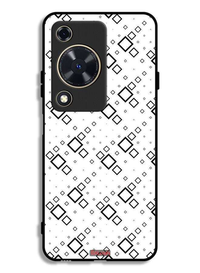 Tolwak Huawei Nova Y72S Protective Case Cover Square Abstract Digital Art