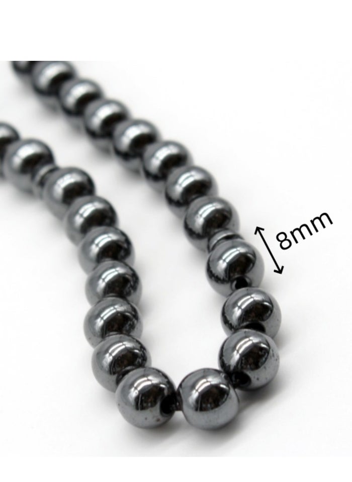 Fianser Tasbih 8mm Prayer Beads 33 Hematite Black Muslim Islamic Arabic Tassels Exquisite Luxury Handmade  - Image 5