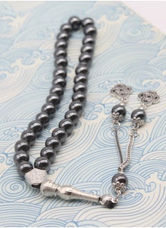 Fianser Tasbih 8mm Prayer Beads 33 Hematite Black Muslim Islamic Arabic Tassels Exquisite Luxury Handmade  - Image 1