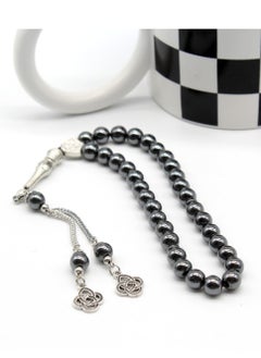 Fianser Tasbih 8mm Prayer Beads 33 Hematite Black Muslim Islamic Arabic Tassels Exquisite Luxury Handmade  - Image 2