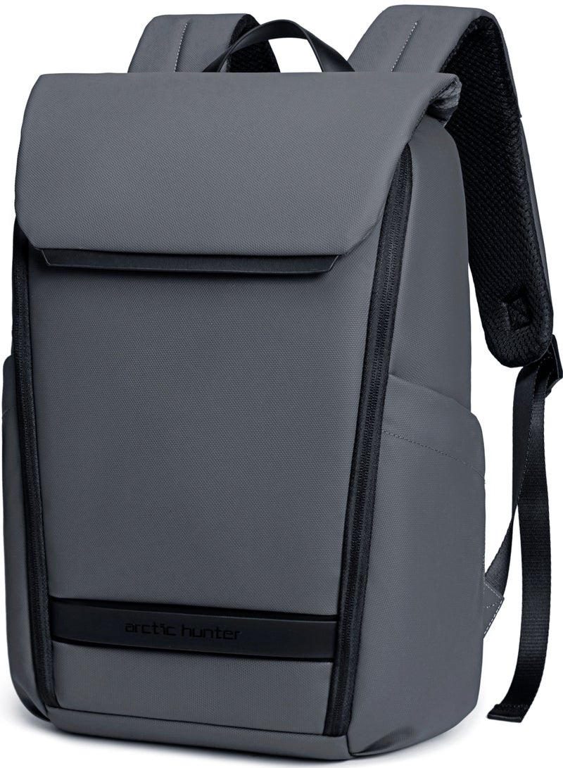 ARCTIC HUNTER Casual Lightweight School Laptop Bag Water Resistant College Travel Backpack for Men and Women B00559 Grey - Image 1