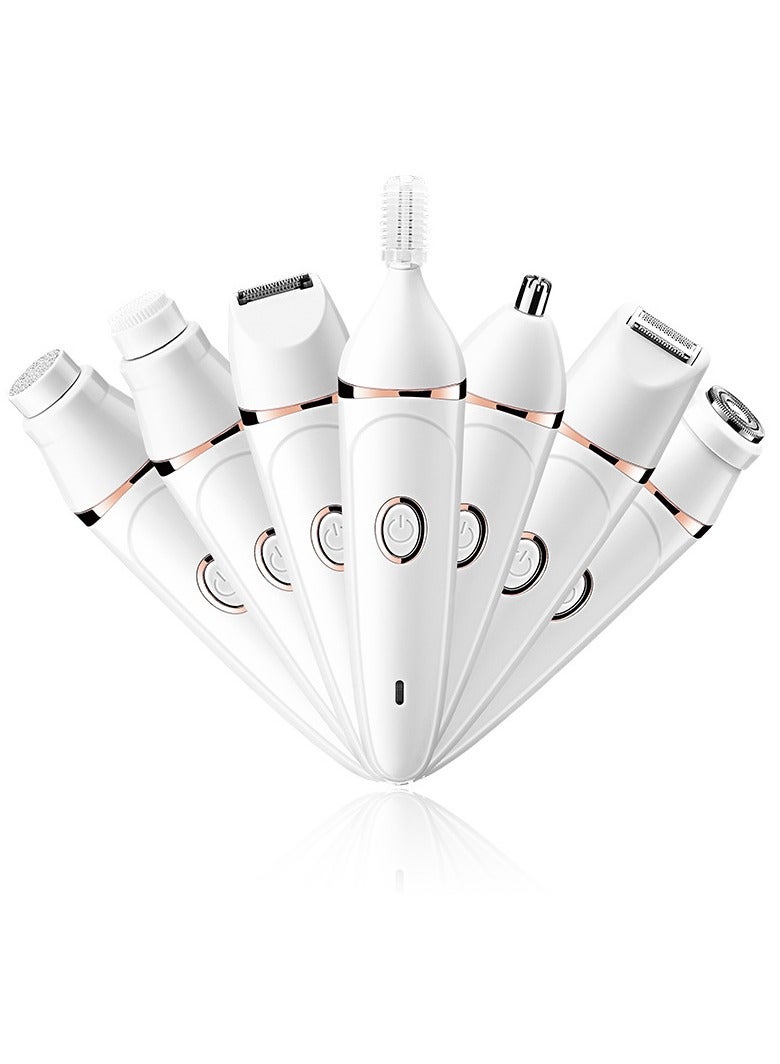 general Facial Epilator Facial Hair Remover for Women, Facial Epilator for Women Facial Hair 7 in 1 Facial Shaver, Instant Painless Beauty Tool Set for All Skin Types - Image 1