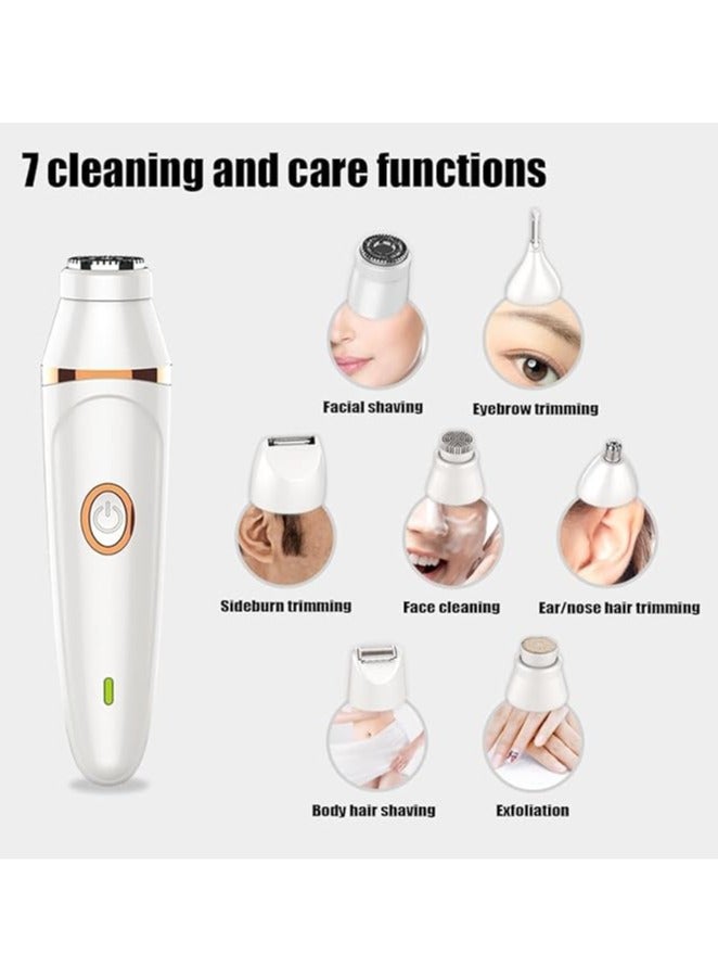general Facial Epilator Facial Hair Remover for Women, Facial Epilator for Women Facial Hair 7 in 1 Facial Shaver, Instant Painless Beauty Tool Set for All Skin Types - Image 2