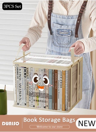 3 Packs Clear Storage Bags for Book, Foldable Clear Organizing Bins, Waterproof  Transparent Storage Box with Zipper and Lifting handle, Large Capacity Dustproof Organizer Bin for Toys Snacks Clothing Comforter - pzsku/Z2EB1AE5CADC88BFB6C17Z/45/1746399584/400c5a0a-f095-44d2-90f1-06ed20c5441e
