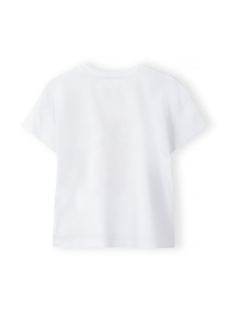 MINOTI Girls Short Sleeve T-Shirt with Front Print  - Image 2