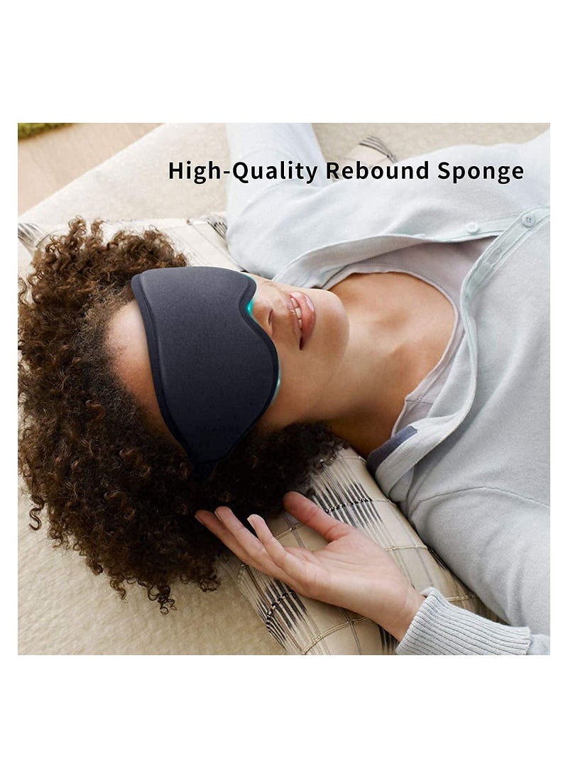 ORiTi - Sleep Eye Mask for Men Women, 3D Contoured Cup Sleeping Mask & Blindfold, Concave Molded Night Sleep Mask, Block Out Light, Soft Comfort Eye Shade Cover for Travel Yoga Nap - Image 1