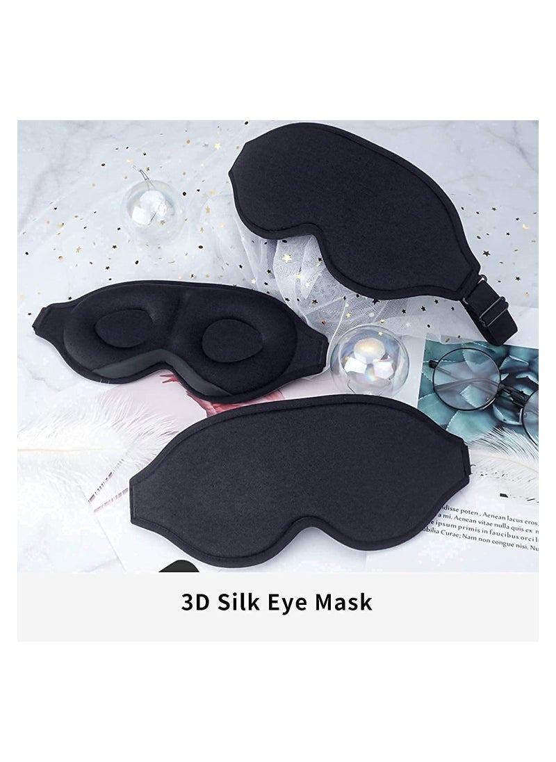 ORiTi - Sleep Eye Mask for Men Women, 3D Contoured Cup Sleeping Mask & Blindfold, Concave Molded Night Sleep Mask, Block Out Light, Soft Comfort Eye Shade Cover for Travel Yoga Nap - Image 1