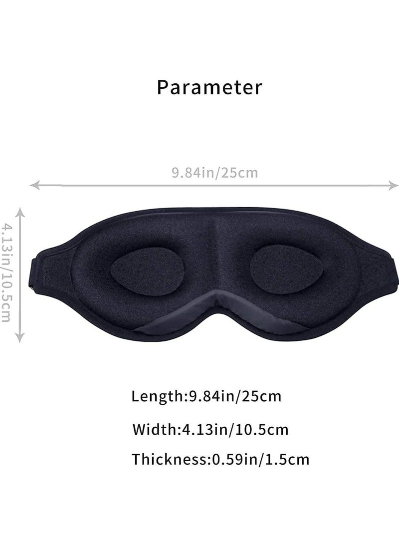 ORiTi - Sleep Eye Mask for Men Women, 3D Contoured Cup Sleeping Mask & Blindfold, Concave Molded Night Sleep Mask, Block Out Light, Soft Comfort Eye Shade Cover for Travel Yoga Nap - Image 1