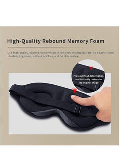 ORiTi Sleep Eye Mask for Men Women, 3D Contoured Cup Sleeping Mask & Blindfold, Concave Molded Night Sleep Mask, Block Out Light, Soft Comfort Eye Shade Cover for Travel Yoga Nap  - Image 3