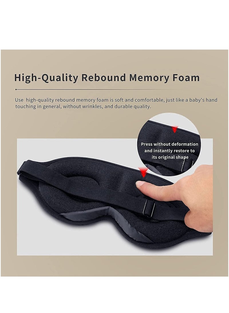 ORiTi - Sleep Eye Mask for Men Women, 3D Contoured Cup Sleeping Mask & Blindfold, Concave Molded Night Sleep Mask, Block Out Light, Soft Comfort Eye Shade Cover for Travel Yoga Nap - Image 1