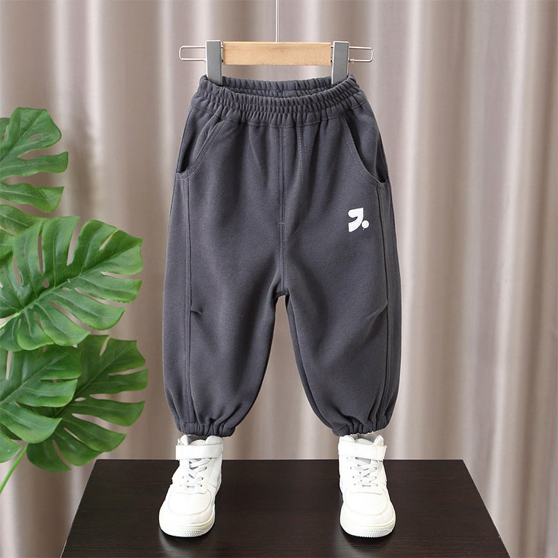 Boys' Casual Sports Sweatpants Baby Long Pants Children'S Spring Trendy Cool Thin Pants - Image 3