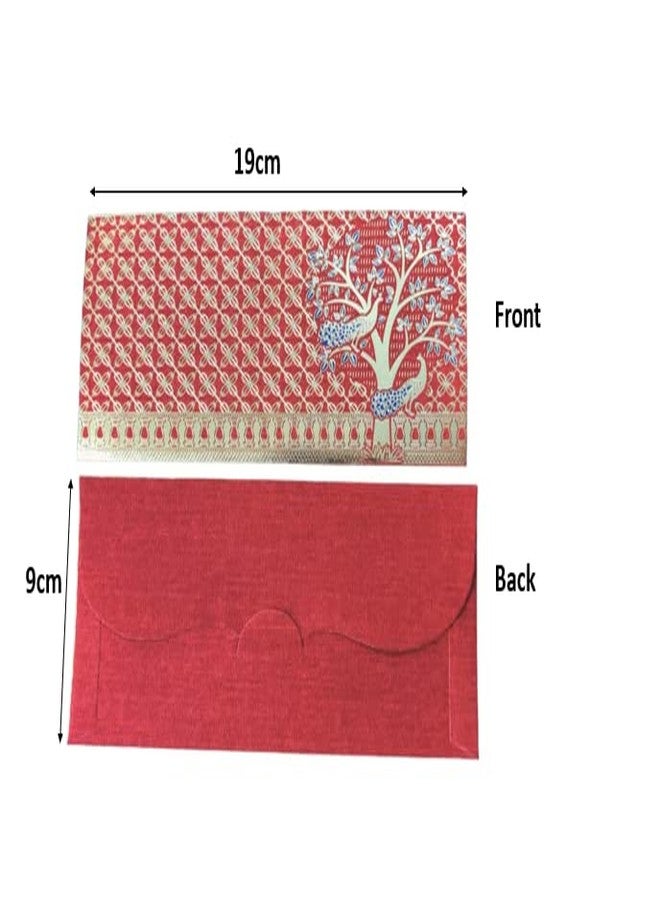 Festive Envelopes Pack of 10 |(Size:19X 9 CM) Color : Multicolor - Image 3