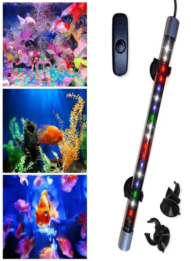 rizopets Aquarium Led Light | Multicolour Changing Fully Submersible Decorative Fish Tank Lamp (27 Centimeter) - Image 1