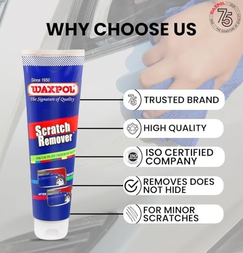 Waxpol Scratch Remover (For Use on Mild Scratches on All Colours) 150 gm (ASR040) - Image 4