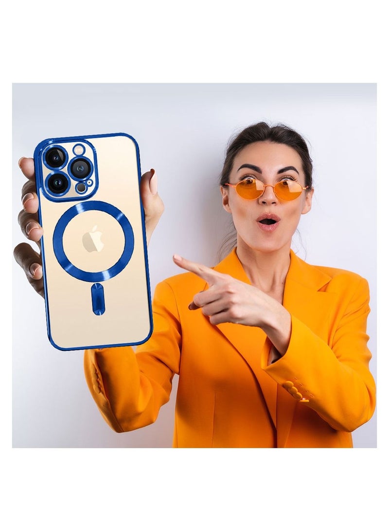 CATANES Apple iPhone 13 Pro max Case with MagSafe Blue - Image 4