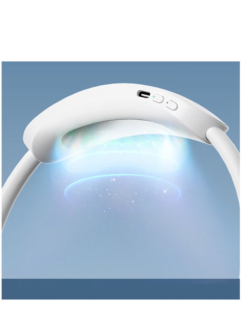 Arabest Neck Fan, USB Rechargeable Personal Fan, 4000 mAh Battery Operated, 3 Speeds Adjustable, Faster Cooling, Ultra Quiet, Suitable for Home, Office, Travel, Sports - Image 5